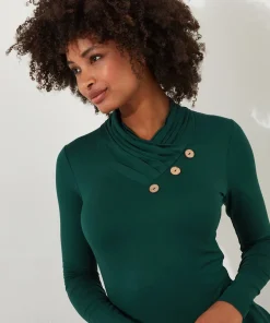 All New Button Jersey Tunic