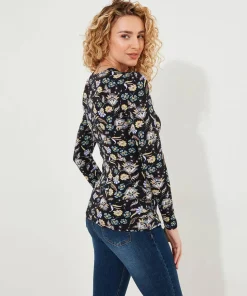 Aria Jersey Wrap Top