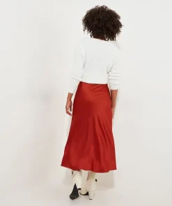 Autumn Days Satin Skirt