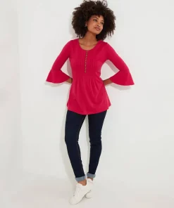 Beautiful Button Longline Jersey Top