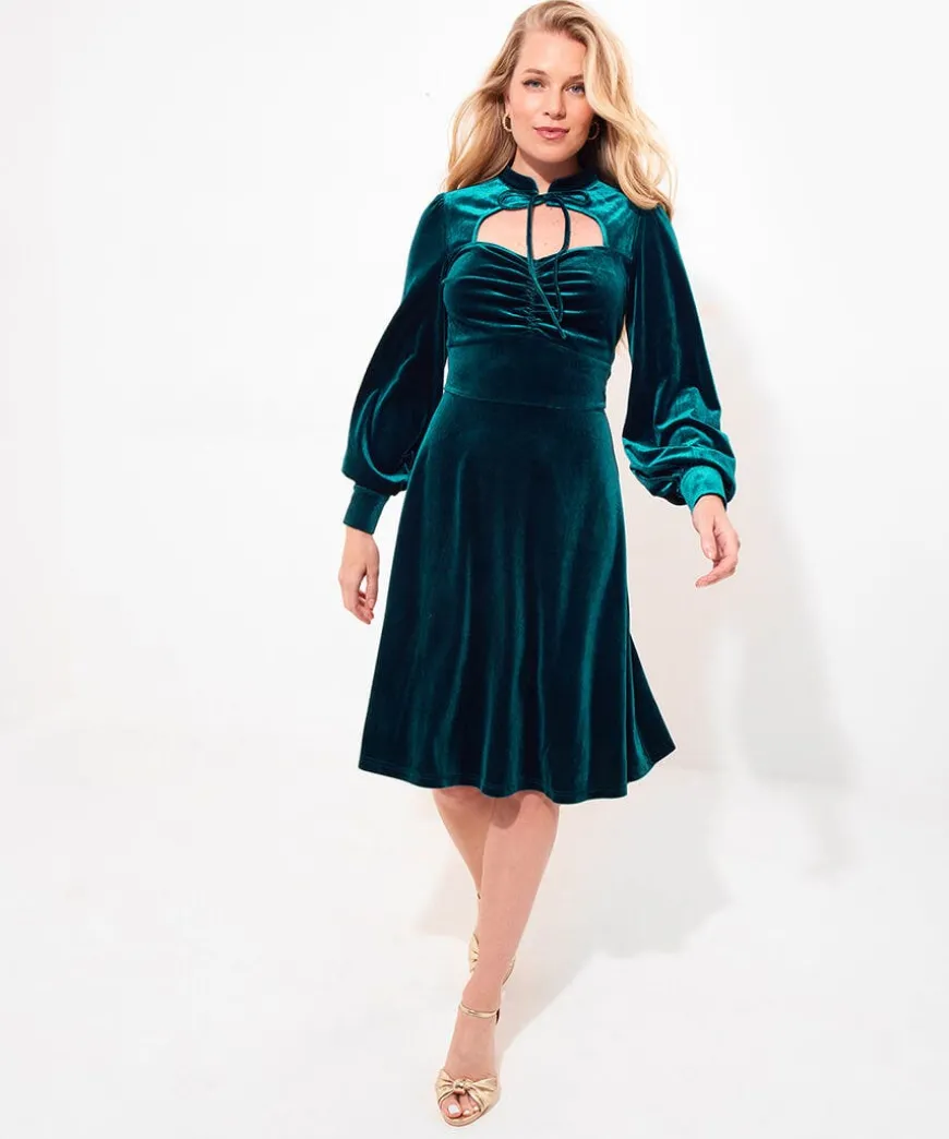 Betsy Velour Dress