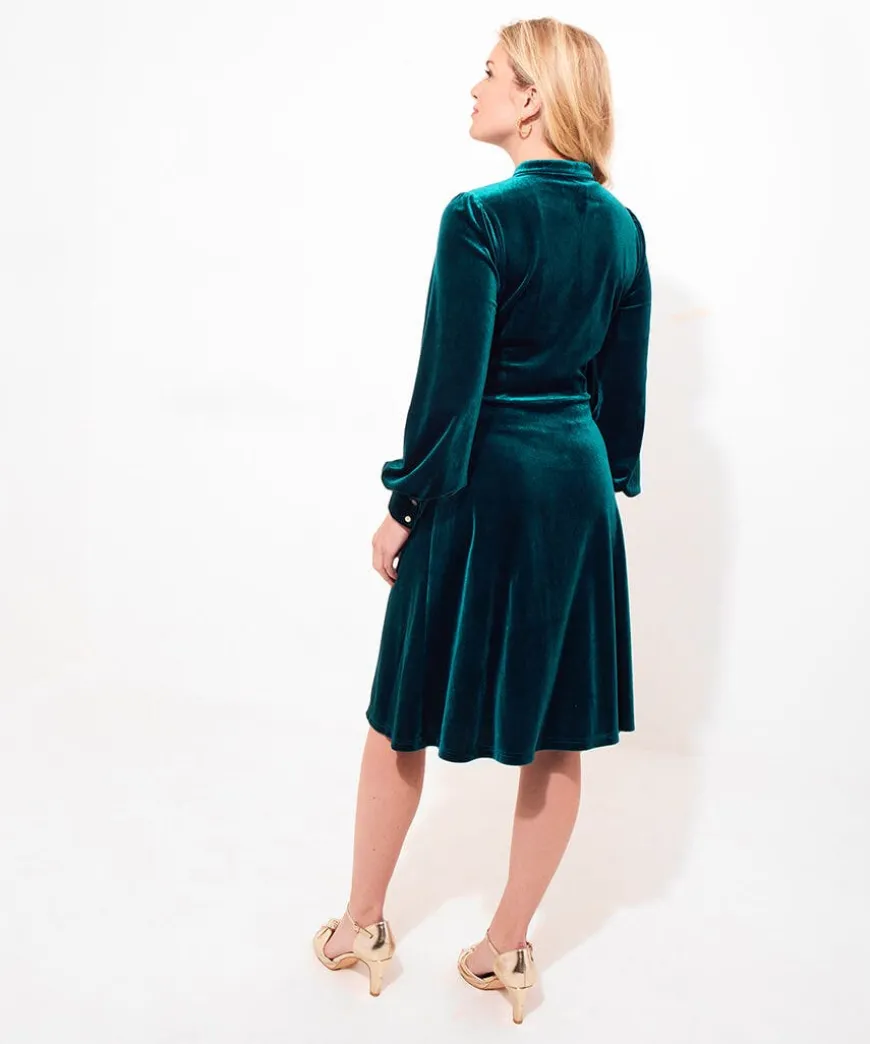 Betsy Velour Dress