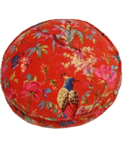 Birds Of Paradise Round Cushion