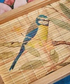 Blissful British Birds Bamboo Tray