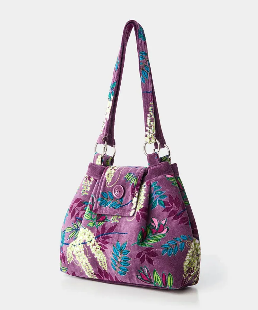 Botanical Mist Velvet Bag