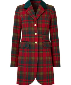 Camilla Checked Longline Coat