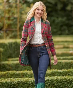 Camilla Checked Longline Coat