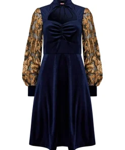 Celeste Stretch Velvet Dress