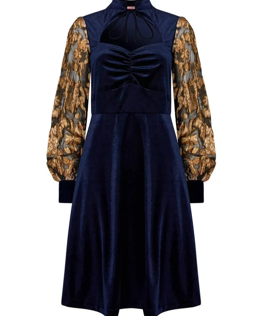Celeste Stretch Velvet Dress