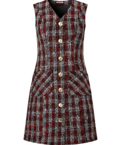 Check Pinafore Dress