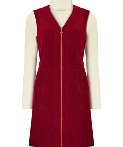 Confident Cord Pinafore Dress