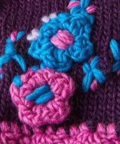 Cosy And Cute Knitted Applique Mitts