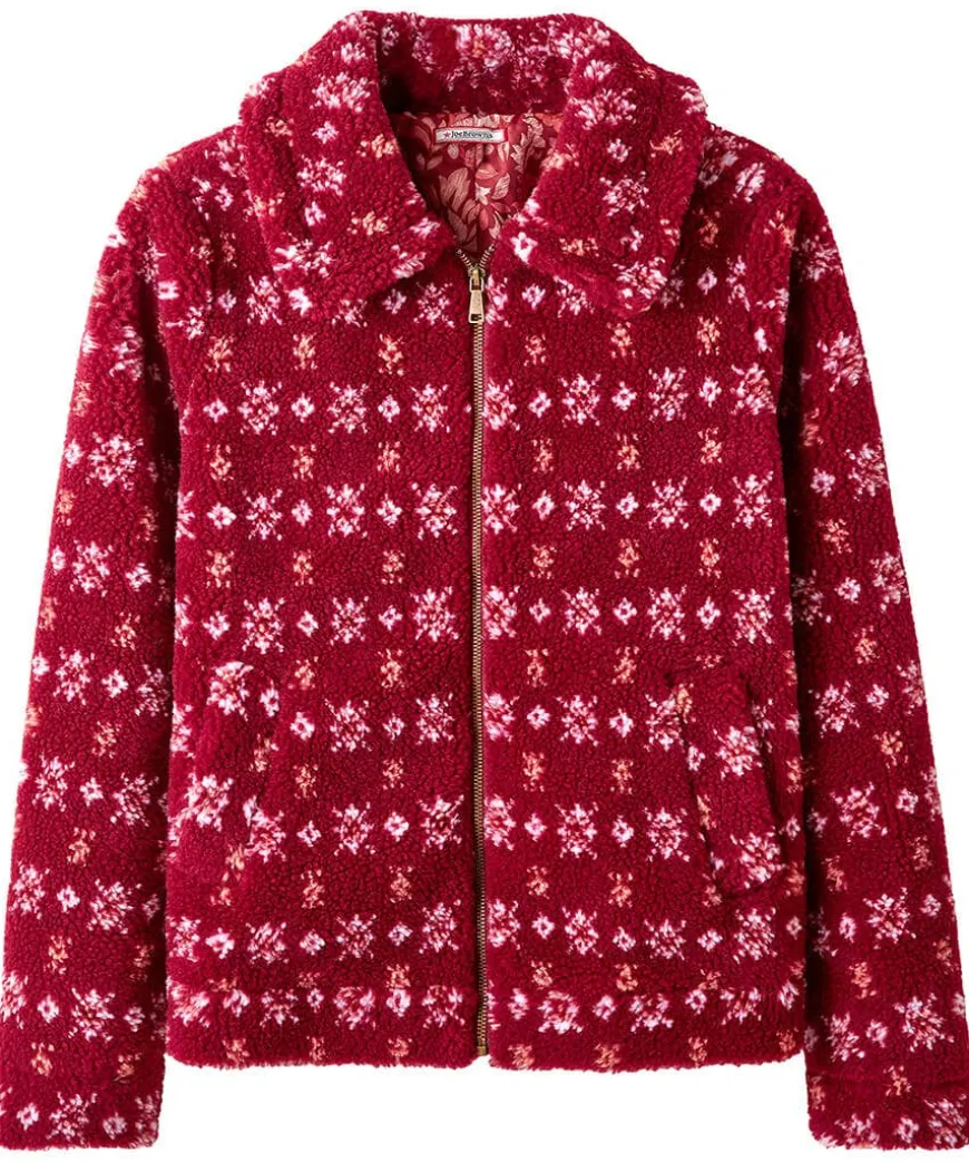 Cosy Cabin Patterned Fleece Jacket
