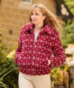 Cosy Cabin Patterned Fleece Jacket
