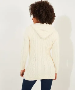Cosy Cable Hooded Cardigan