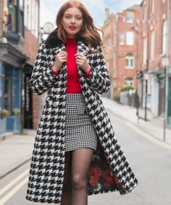 Darling Dogstooth Coat