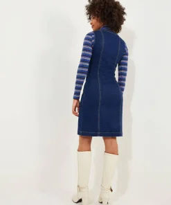 Dawn Denim Zip Through Pinafore