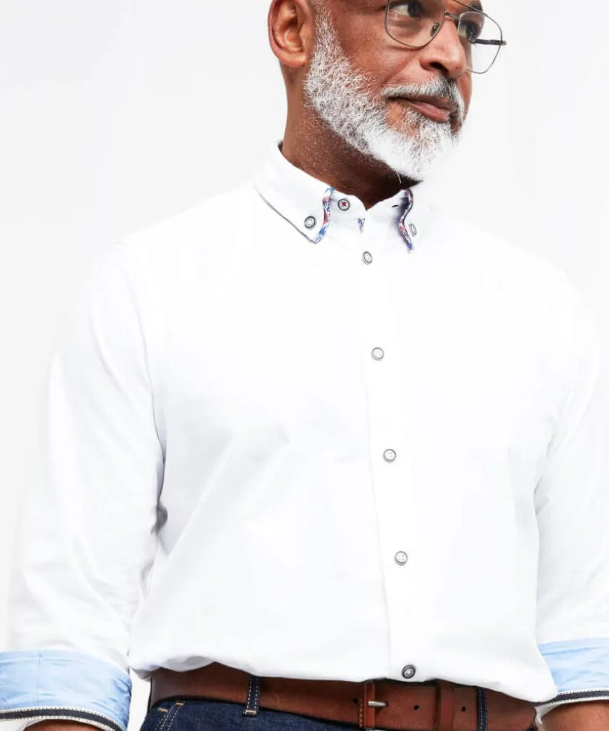 Delightful Double Collar Shirt
