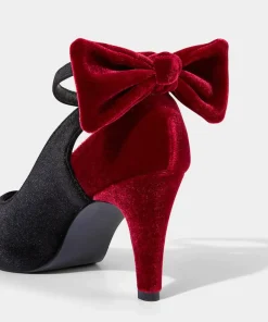 Divine Diva Velvet Bow Shoes
