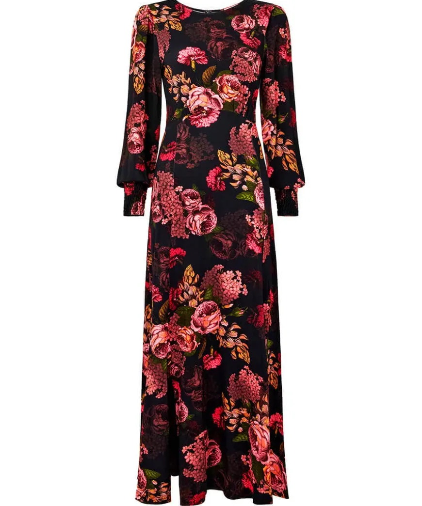 Dramatic Florals Jersey Dress