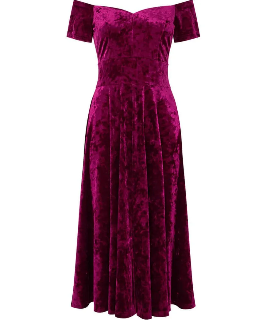 Ellie Vintage Velour Dress
