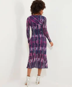 Elsa Printed Mesh Dress