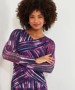 Elsa Printed Mesh Dress