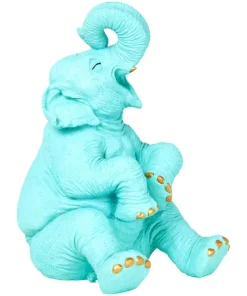 Enchanting Laughing Elephant Figure