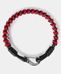 Entwined Leather Cord Bracelet