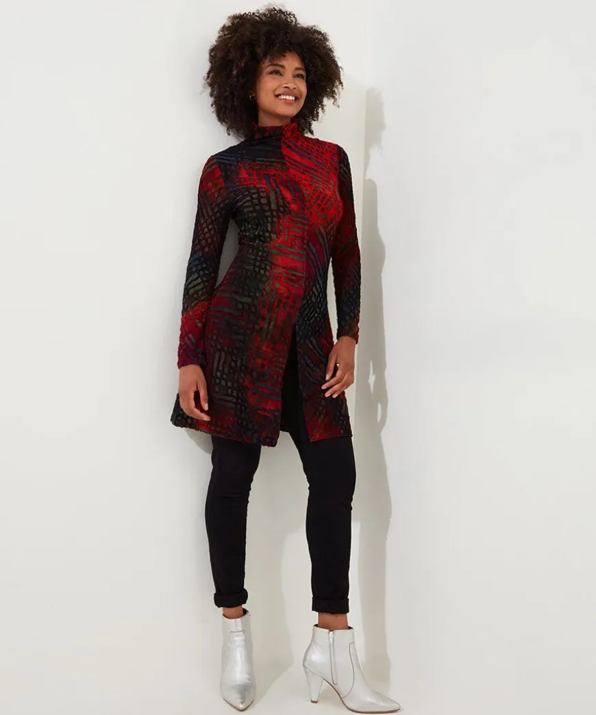 Evelyn Burn Out Jersey Tunic