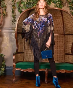 Evening Paradise Devore Poncho