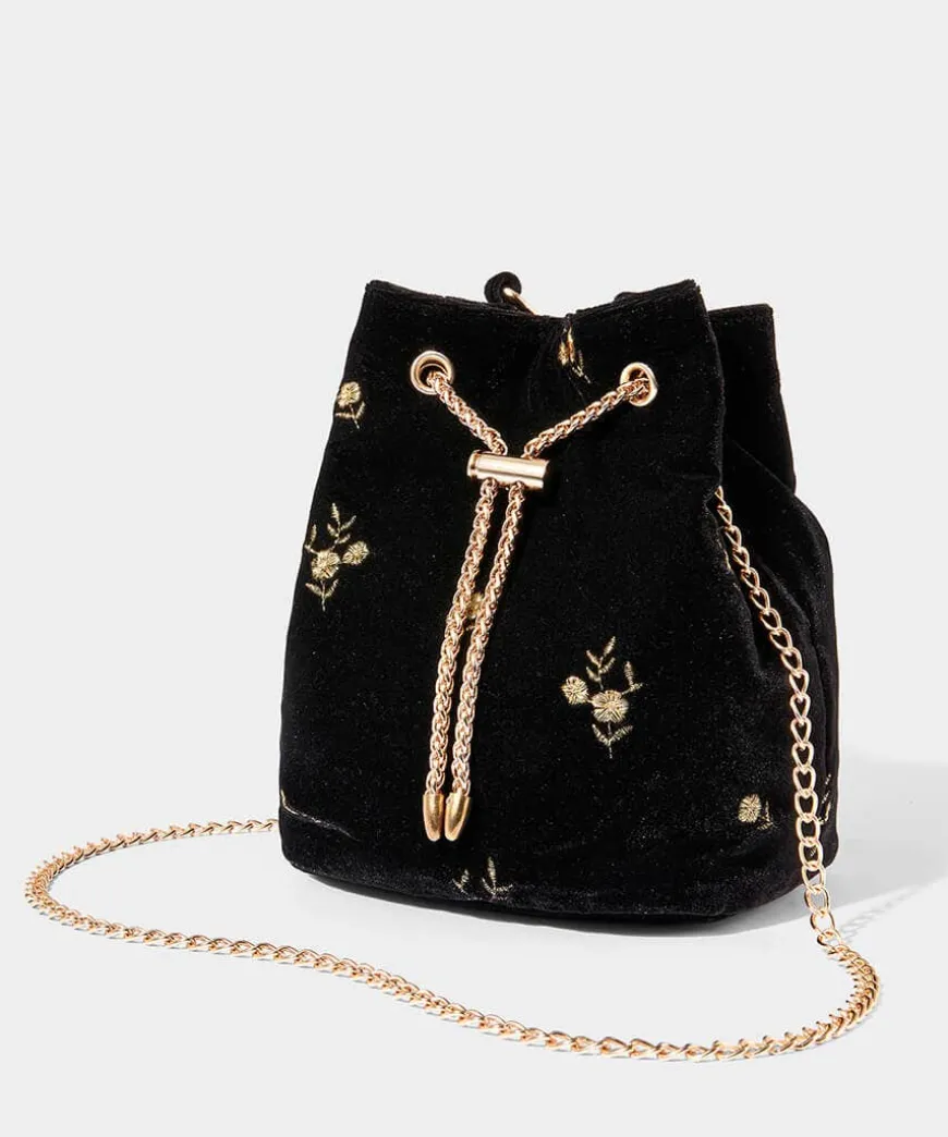 Evening Rose Velvet Bag