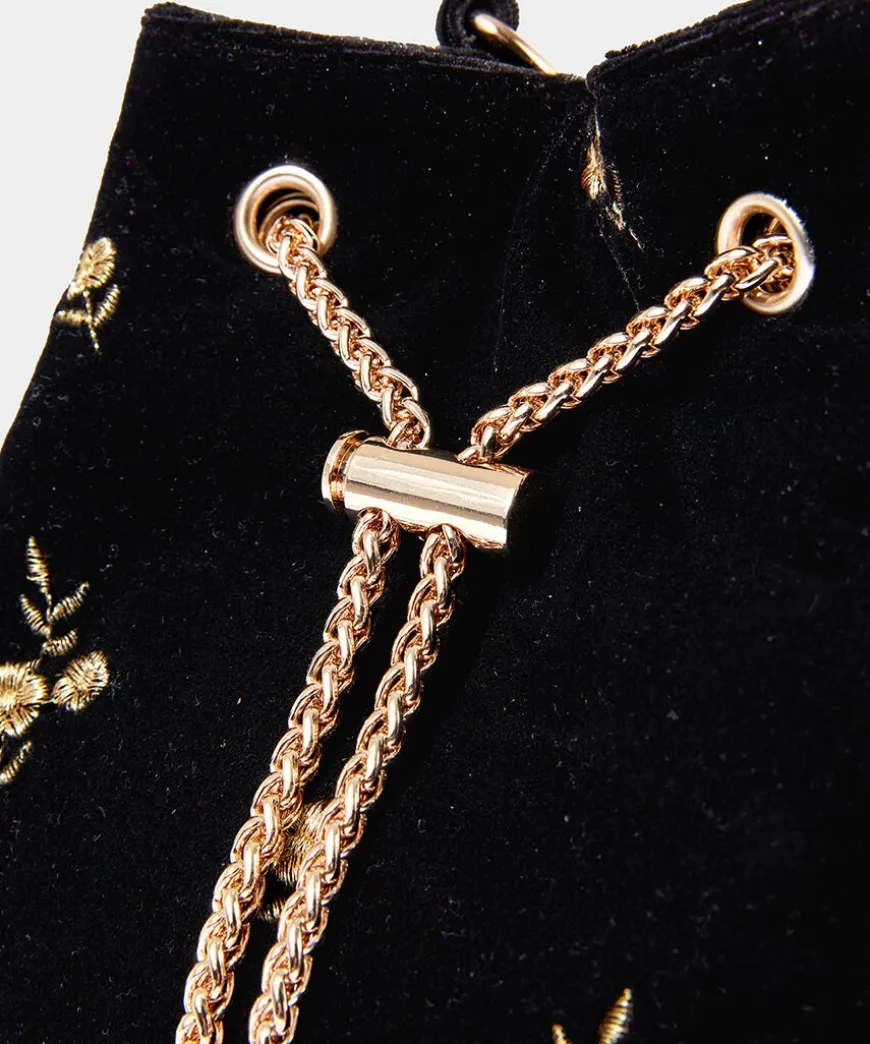 Evening Rose Velvet Bag