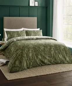 Feathered Owl Cotton Slub Reversible Duvet Set