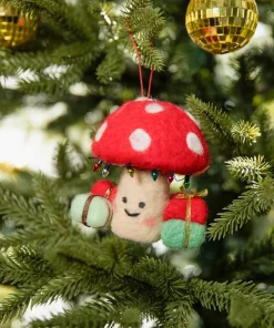 Festive Fungi Hanging Christmas Decoration