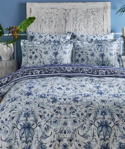 Floral Vivid Vase Reversible Duvet Set