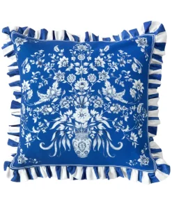 Floral Vivid Vase Reversible Cushion