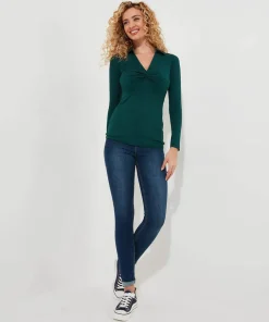 Forest Twist Front Top