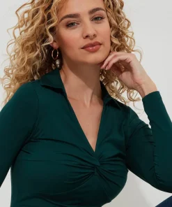 Forest Twist Front Top