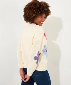 Freya Floral Applique Cardigan
