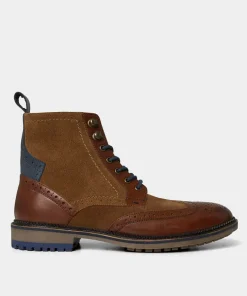 Gents Club Mixed Leather Boots