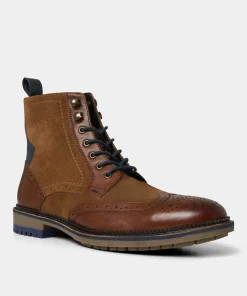 Gents Club Mixed Leather Boots