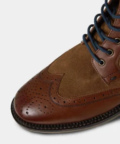 Gents Club Mixed Leather Boots