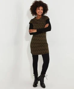 Geo Jacquard Layered Tunic