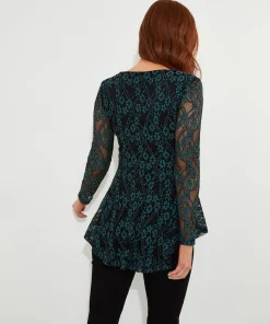 Georgie Lace Zip Top