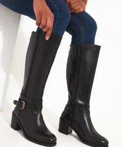 Gigi Premium Leather Rider Boots