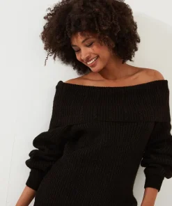 Glamorous Off-The-Shoulder Jumper
