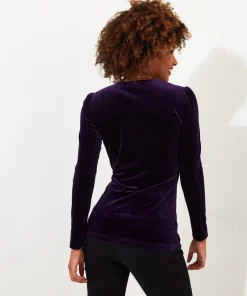 Glamorous Velour Wrap Top