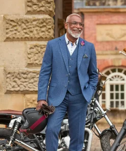 Handsome Herringbone Blazer