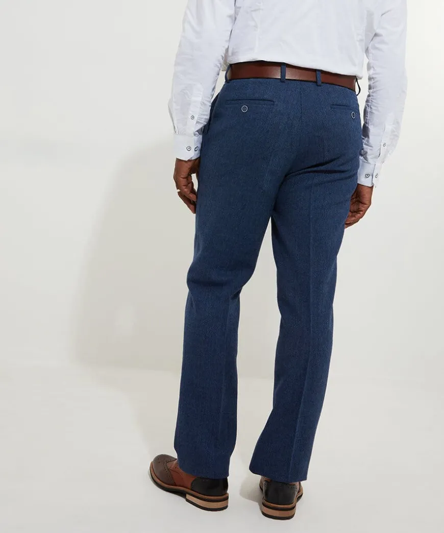 Handsome Herringbone Trousers